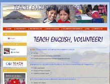Tablet Screenshot of ecuador.teach-english-volunteer.com